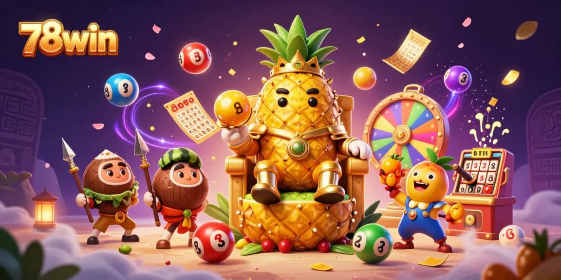 Experience the excitement of 78win with vibrant lottery games featuring dynamic characters and colorful elements.