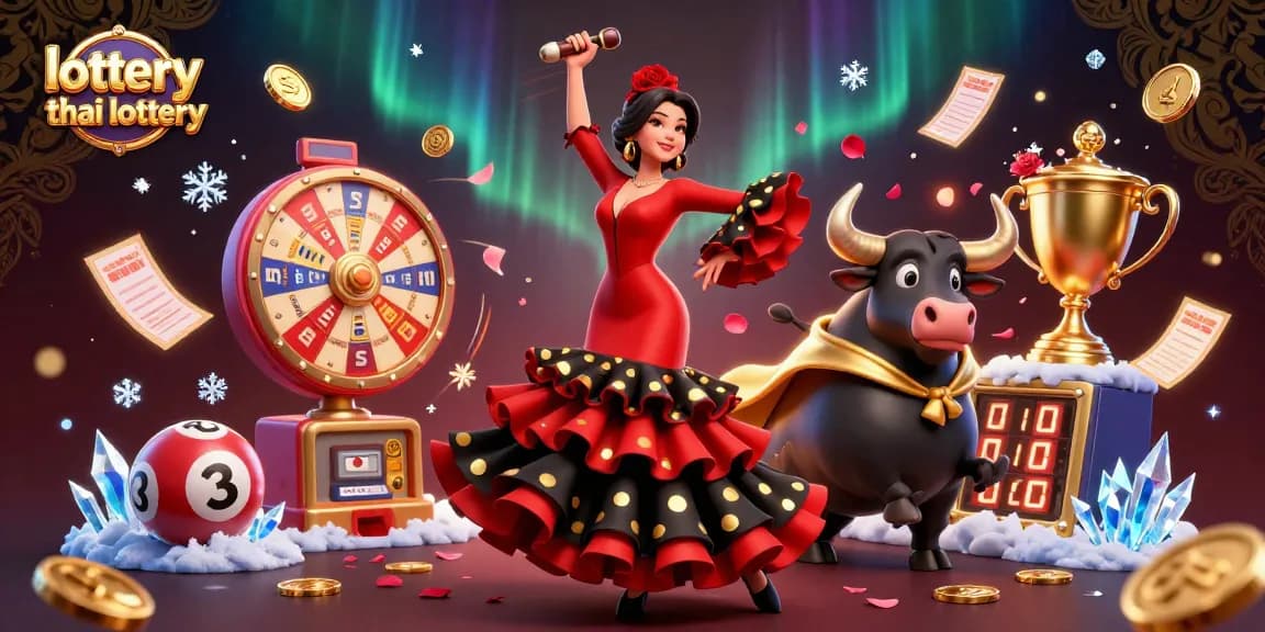 Celebrate your chances with the vibrant lottery thai lottery illustrated in this dynamic scene.