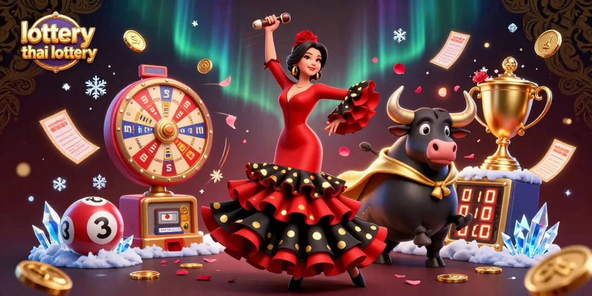 Celebrate your chances with the vibrant lottery thai lottery illustrated in this dynamic scene.