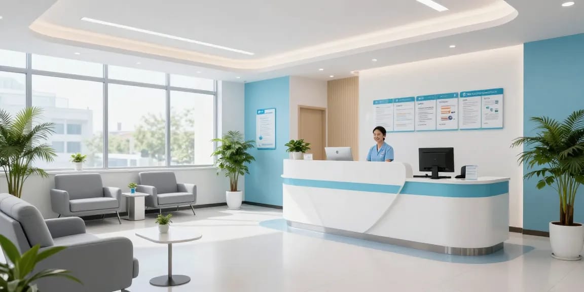 Prime Pharma bietet medizinische Dienstleistungen und Patientenversorgung in einem modernen Gesundheitszentrum an.