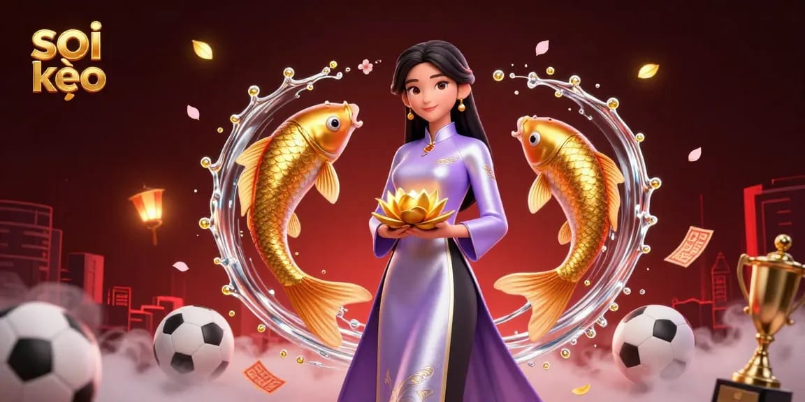 Soi kèo: Experience expert sports betting strategies with vibrant scenes, highlighting festive gambling elements.
