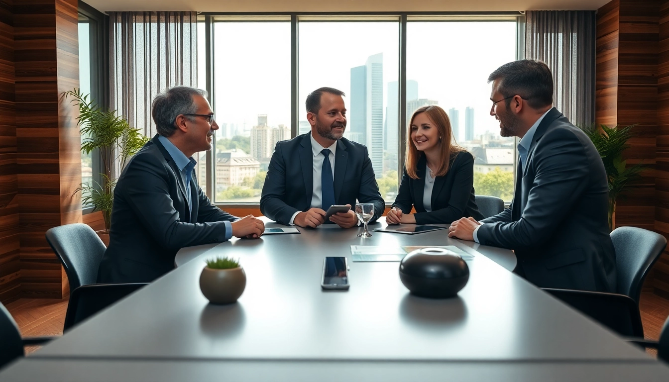 Immobilienmakler Frankfurt Preungesheim präsentiert Immobilienmeldungen in modernem Büro.