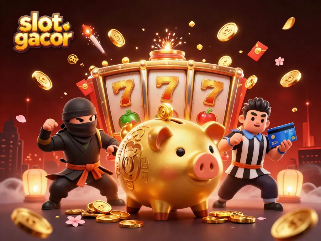 Experience thrilling slot gacor action with dynamic characters and rich visuals of an online casino.